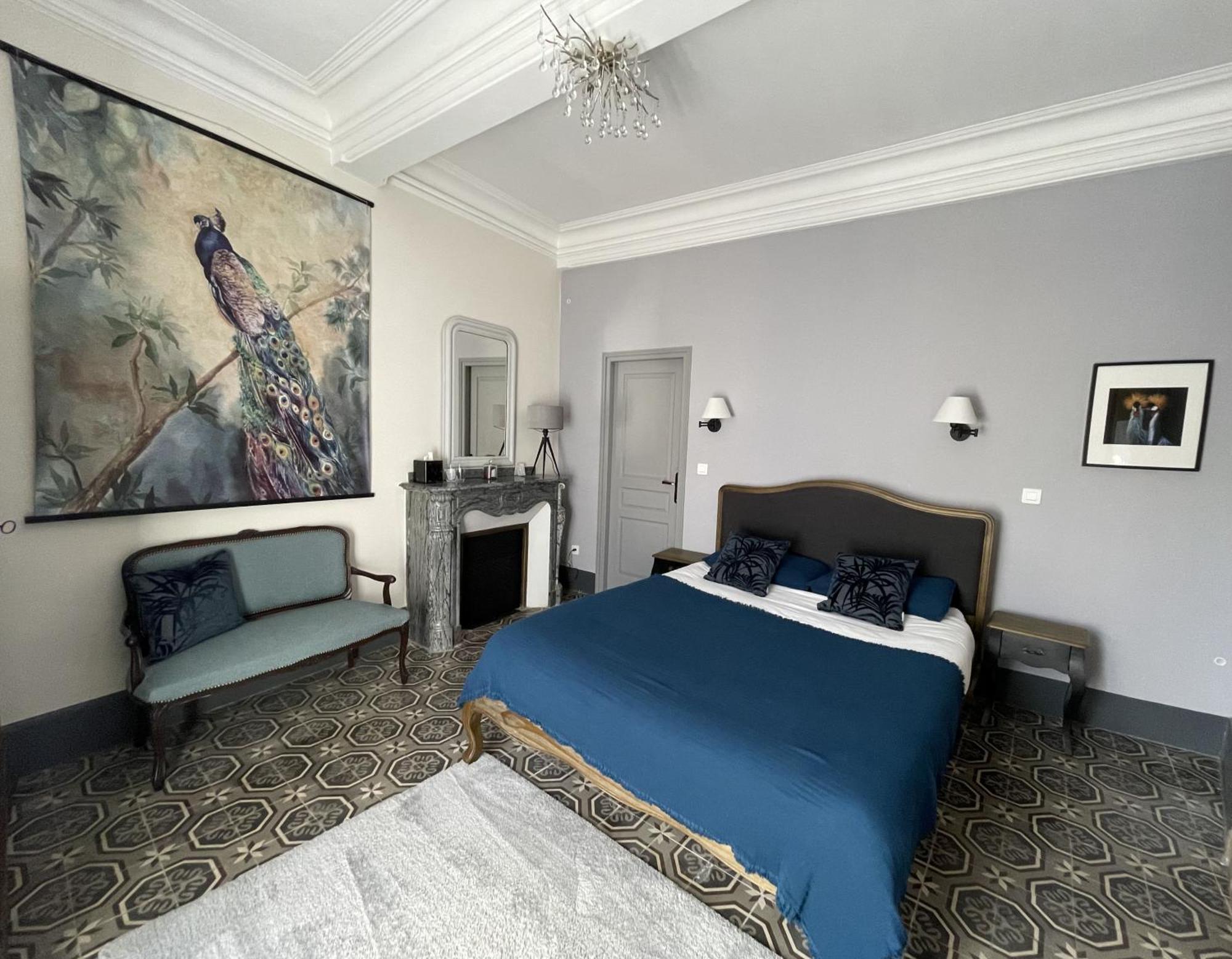 L'Oiseau Bleu Peacock Bed and Breakfast Roubia Eksteriør billede